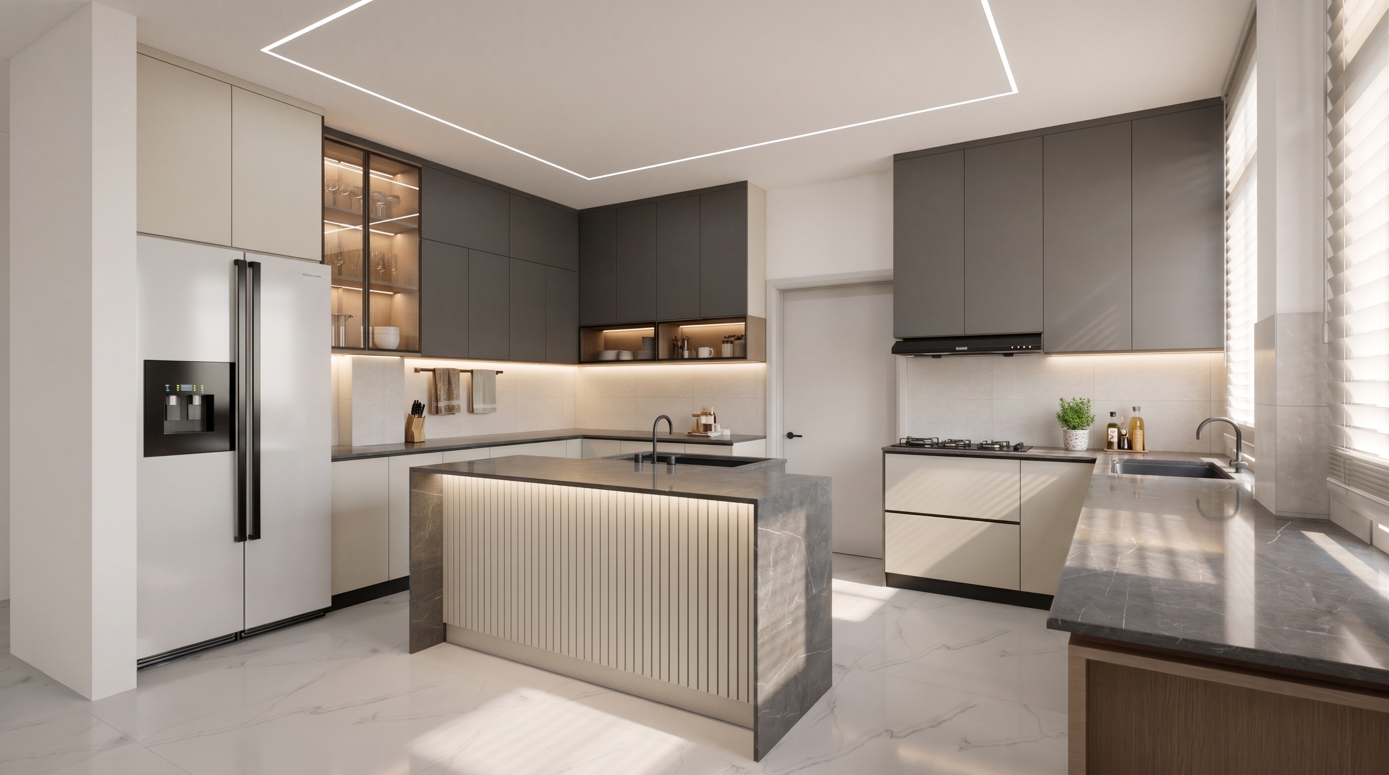 Kitchen Cabinet with Island